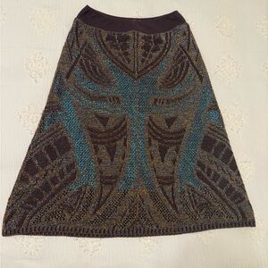 Multicolor Patterned Women's Skirt